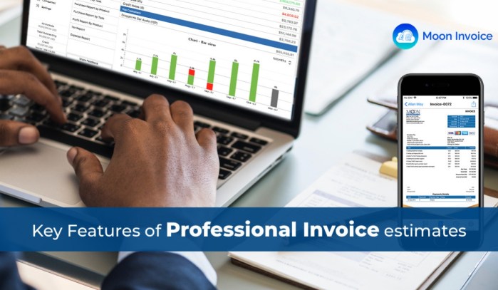 Key Features of Professional Invoice estimates